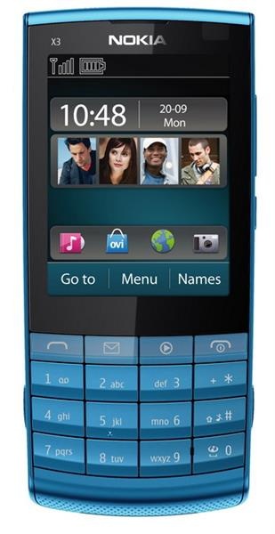 Nokia X3-02 Petrol Blue фото 1